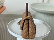 Chanel Coco Handle Bag Small Caramel Brown Caviar Gold 24cm - 2