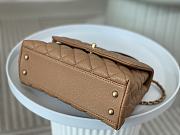 Chanel Coco Handle Bag Small Caramel Brown Caviar Gold 24cm - 3