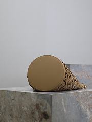 YSL The Hearted Bucket Bag Beige 20x30x20cm - 6