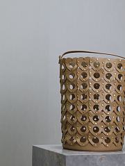 YSL The Hearted Bucket Bag Beige 20x30x20cm - 5