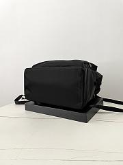 Prada Re-Nylon Saffiano Leather Backpack Black 43.5x31x20cm - 6