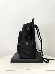 Prada Re-Nylon Saffiano Leather Backpack Black 43.5x31x20cm - 3