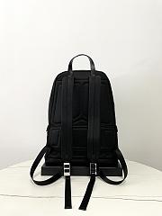 Prada Re-Nylon Saffiano Leather Backpack Black 43.5x31x20cm - 2