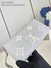 Louis Vuitton LV Zippy Wallet Grey 19x10x2cm - 2