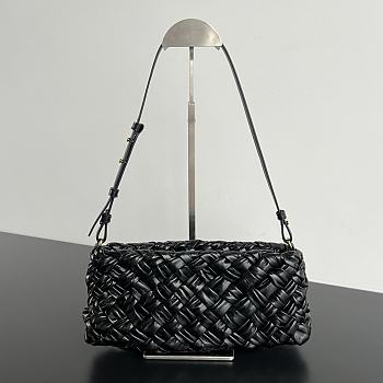Bottega Veneta Kalimero Cha-Cha Bag Black 28.5x15x6cm
