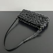 Bottega Veneta Kalimero Cha-Cha Bag Black 28.5x15x6cm - 5