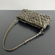 Bottega Veneta Kalimero Cha-Cha Bag Green 28.5x15x6cm - 4