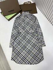 Burberry Check Cotton Shirt Dress  - 1