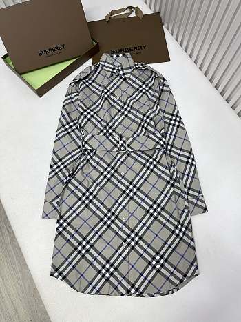 Burberry Check Cotton Shirt Dress 