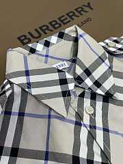 Burberry Check Cotton Shirt Dress  - 4