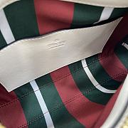 Gucci GG Emblem Small Shoulder Bag White Beige 24.5x16x5cm - 5