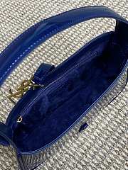 YSL LE 5 À 7 Shoulder Bag Blue Patent 23x16x6.5cm - 6