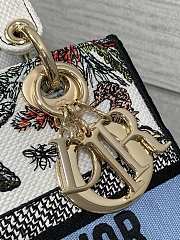 Dior Medium Lady D-Lite Bag Latte Cabinet 24x21x12cm - 5