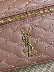 YSL Gaby Mini Vanity Bag Pink 18x11x6.5cm - 5
