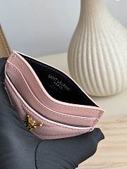YSL Card Case Pink Gold 10x7.5x0.5cm - 4