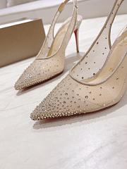 Christian Louboutin Follies Strass Sling 70mm Pumps - 5