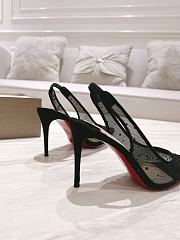 Christian Louboutin Follies Strass Black Sling 70mm Pumps - 4