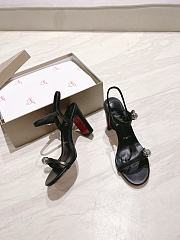 Christian Louboutin Atmospheria 85 Nappa Black Sandal - 4