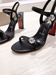Christian Louboutin Atmospheria 85 Nappa Black Sandal - 3