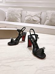 Christian Louboutin Atmospheria 85 Nappa Black Sandal - 2