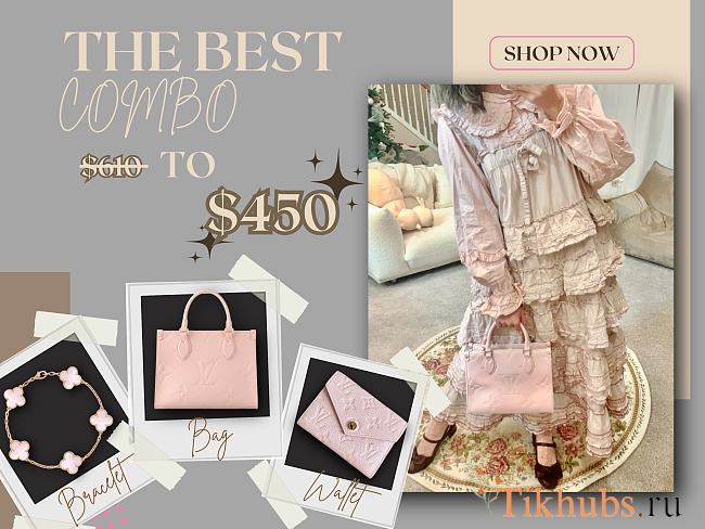 (Final Price Please Don't use Code) Combo LV Bag, Wallet, Bracelet - 1