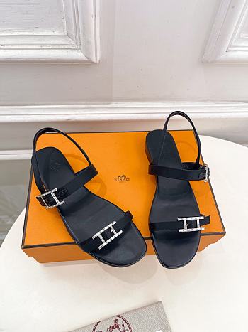 Hermes Sandales Cristal Black 