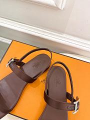 Hermes Sandales Cristal Brown - 4