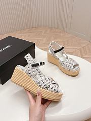 Chanel Black White Sandal 02 - 4