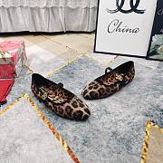 Dolce & Gabbana Vally Leopard-print Ballet Flats Velvet - 5