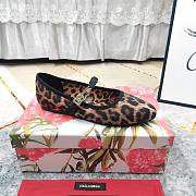 Dolce & Gabbana Vally Leopard-print Ballet Flats Velvet - 4