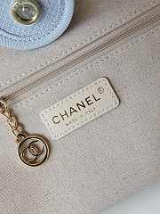 Chanel Shopping Tote Deauville Blue Bag 33cm - 6