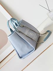 Chanel Shopping Tote Deauville Blue Bag 33cm - 3