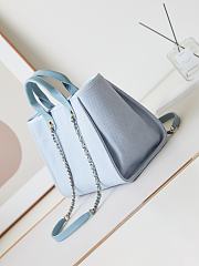 Chanel Shopping Tote Deauville Blue Bag 33cm - 5
