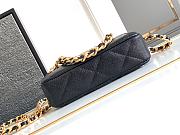 Chanel Black Caviar Gold 18x11x4cm - 5