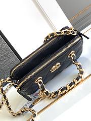 Chanel Black Caviar Gold 18x11x4cm - 3