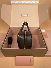 Miu Miu Arcadie Nappa Leather Tote Bag Brown 27x12x9cm - 3