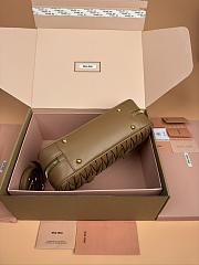 Miu Miu Arcadie Nappa Leather Tote Bag Caramel 27x12x9cm - 5