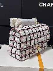 Chanel Flap Bag Multicolor White 20cm - 4