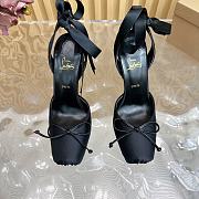 Christian Louboutin Cassia Lace Up 100mm Black Pumps - 5