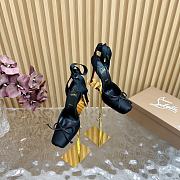 Christian Louboutin Cassia Lace Up 100mm Black Pumps - 4