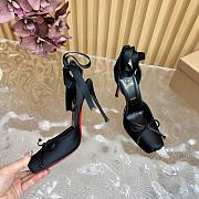 Christian Louboutin Cassia Lace Up 100mm Black Pumps - 2