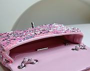 Chanel Flap Bag Sequins Pink 20x15x7cm - 2