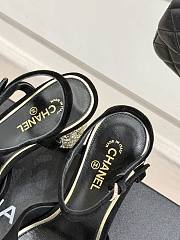 Chanel Sandal Heel Black Suede 8cm - 4