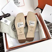 Hermes Oran Grey Slides - 4