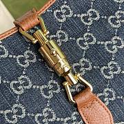 Gucci Jackie Bag Denim Brown 28x19x4.5cm - 3