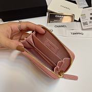 Chanel 19 Zip Coin Pink Lambskin 11.5x8cm - 5