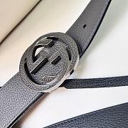 Gucci Reversible Belt Interlocking G Buckle 4cm - 4