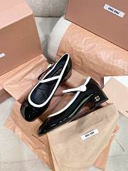Miu Miu Patent Black Mary Jane Pumps - 1