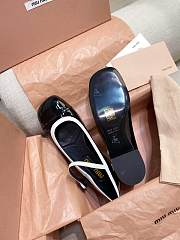Miu Miu Patent Black Mary Jane Pumps - 5