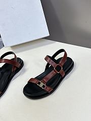 Celine Black Red Sandal - 2